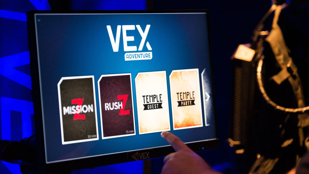 VEX Adventure propose de multiples expériences en VR pour tous vos clients