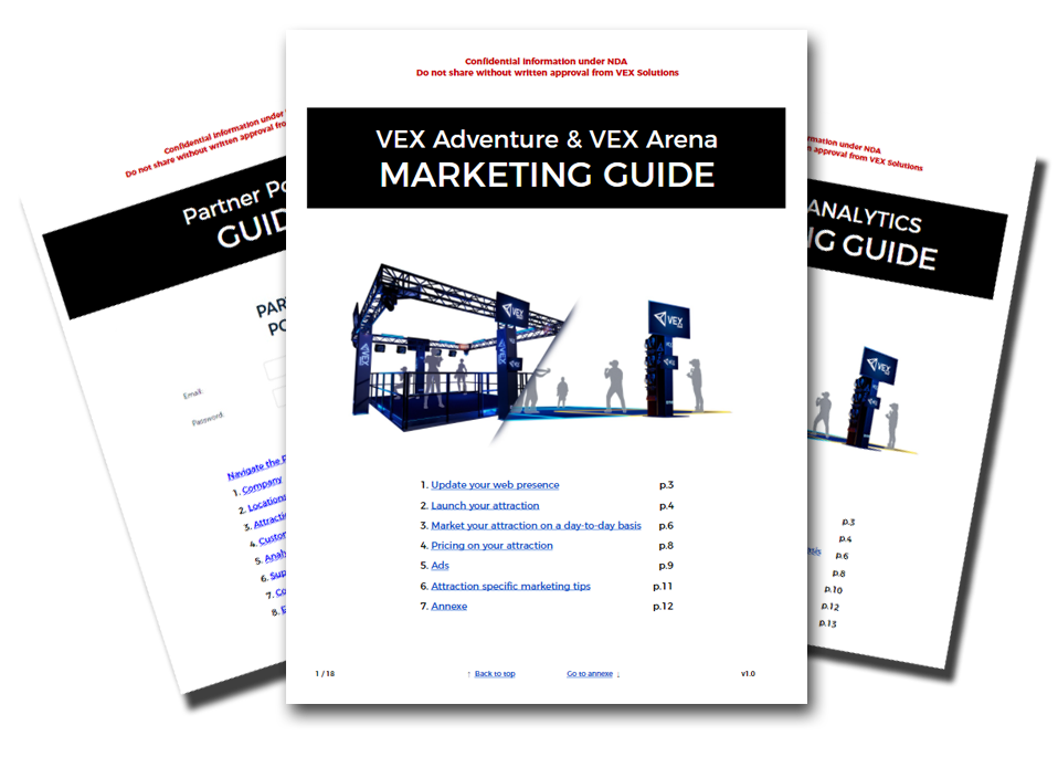 Multiple guides for your operators and yourself in order to boost your revenue